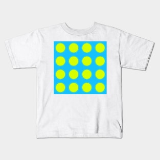 Ornamental geometric design in green and blue background  template vector illustration Kids T-Shirt